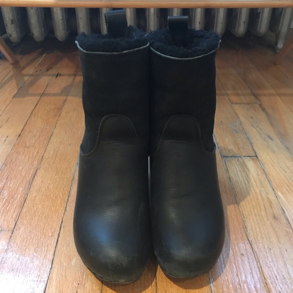 No.6 Shearling clogs boots